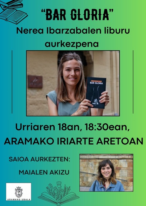 Nerea Ibarzabalen "Bar Gloria" liburuaren aurkezpena