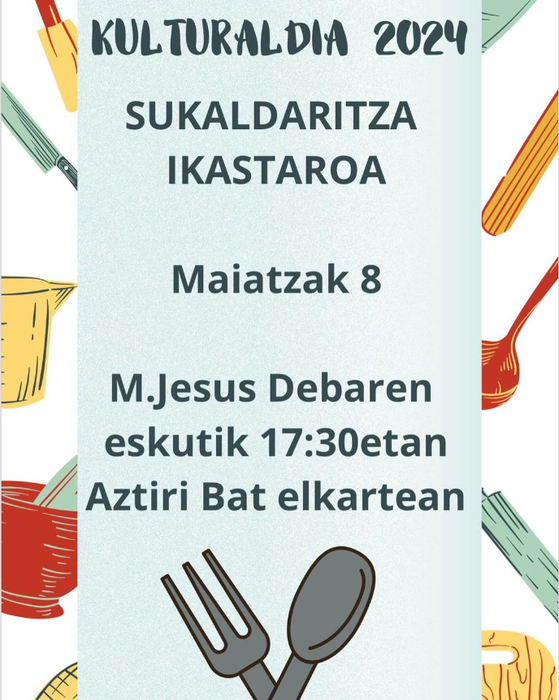 Sukaldaritza ikastaroa (Kulturaldia 2024)