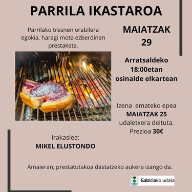 Parrilla ikastaroa
