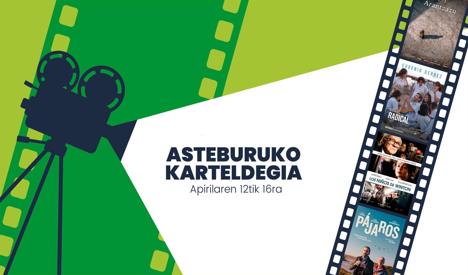Asteburuko antzerki eta zinema karteldegia