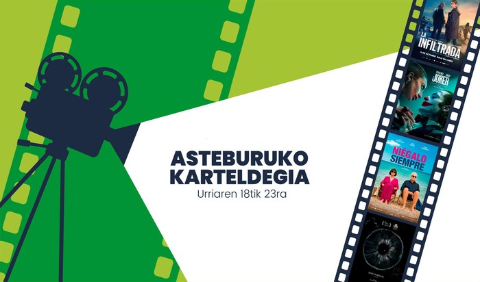 Asteburuko zinema eta antzerki karteldegia