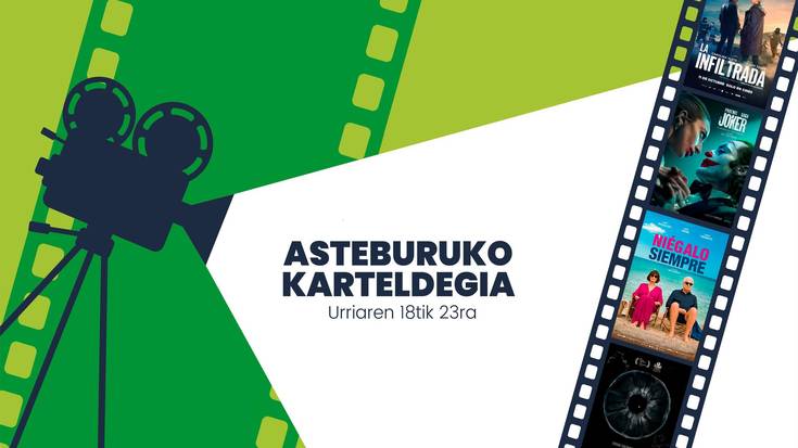 Asteburuko zinema eta antzerki karteldegia