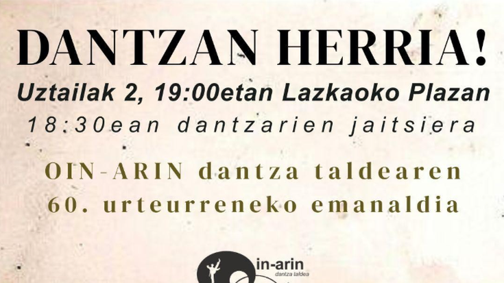 Oin-Arin dantza taldearen 60. urteurreneko emanaldia