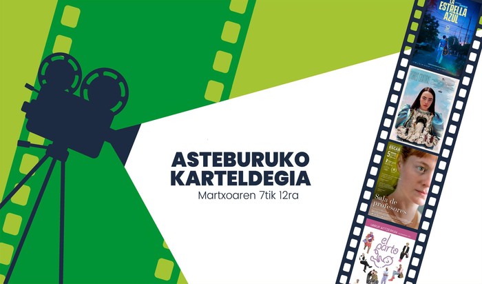Asteburuko zinema eta antzerki karteldegia