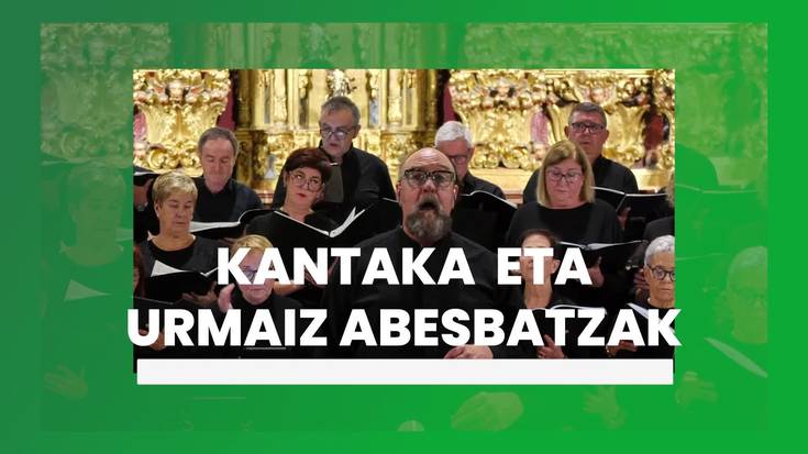 Kantakaren 20. urteurrenean, kontzertua eskaini zuten Urmaiz abesbatzarekin batera