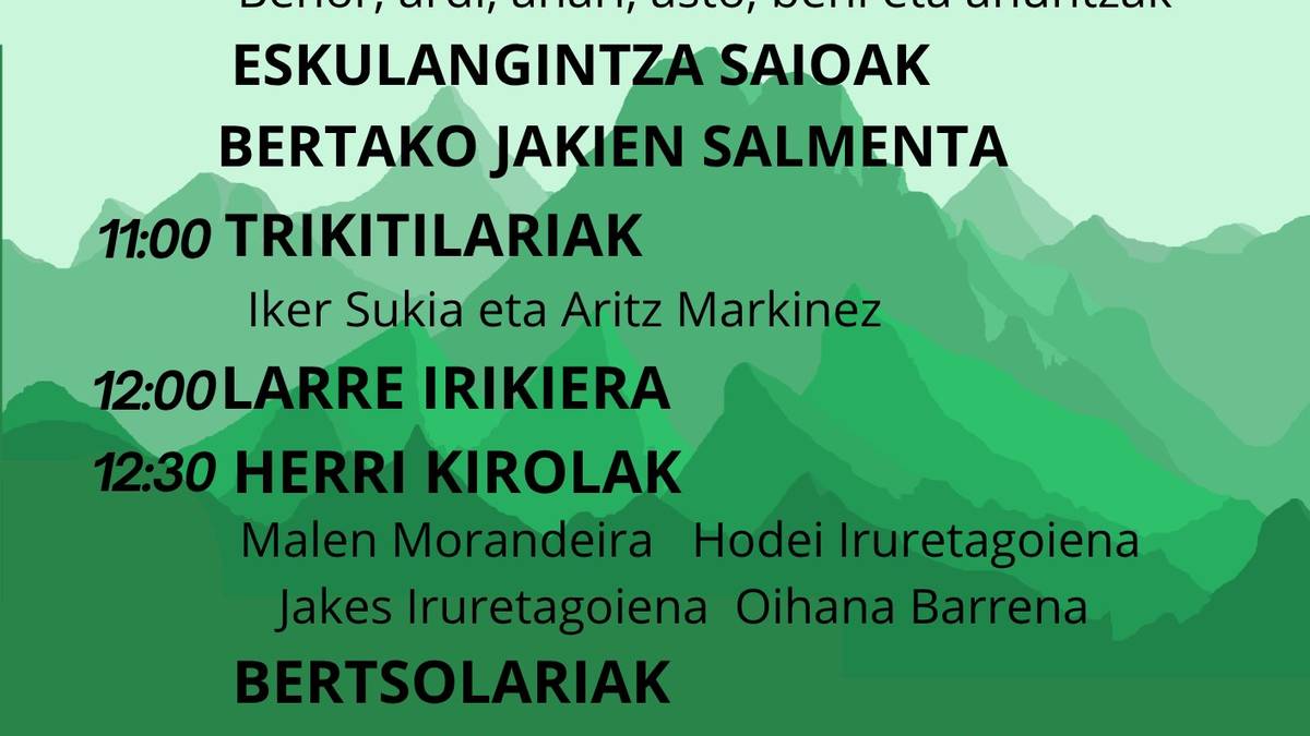 Aralarko larreen irekiera festa