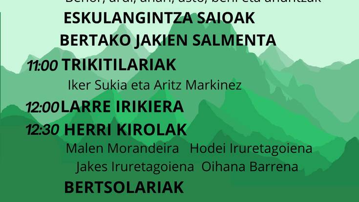 Aralarko larreen irekiera festa