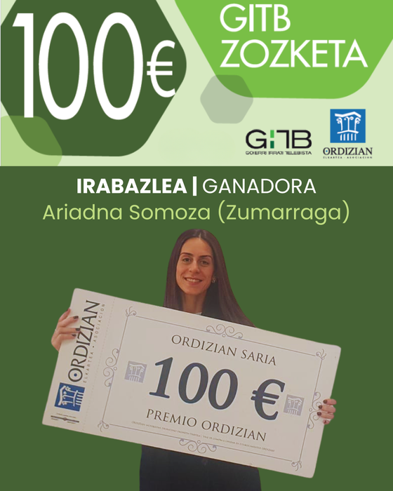 GITB ZOZKETAREN IRABAZLEA: Ariadna Somoza (Zumarraga)
