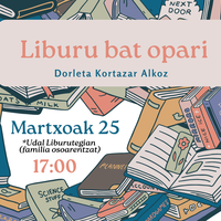 "Liburu bat opari" saioa