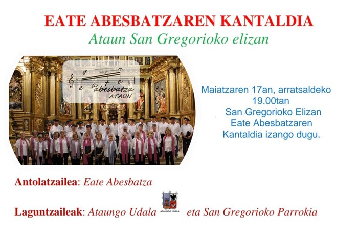 EATE abesbatzarekin kantaldia