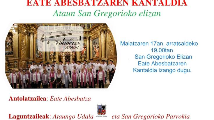EATE abesbatzarekin kantaldia