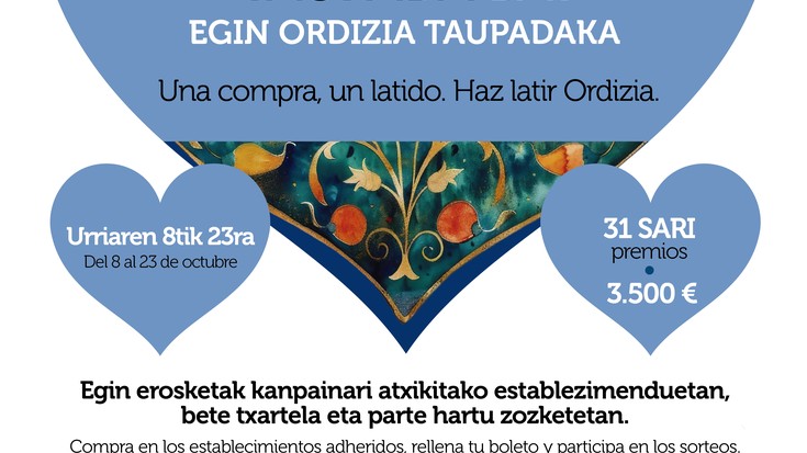 “EROSKETA BAT, TAUPADA BAT” KANPAINAK ORDIZIA TAUPADAKA JARRIKO DU