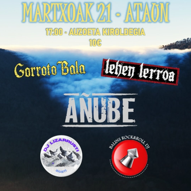 Añube, Lehen Lerroa, Gorroto Bala, DJ Lizarrusti eta Balins Rock&Roll DJ