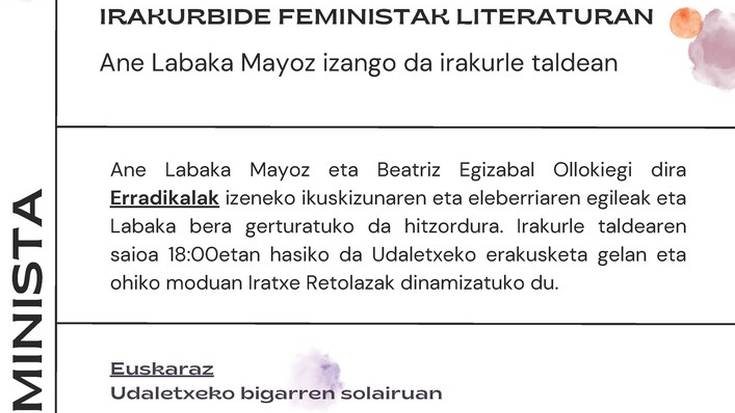Irakurketa feministak literaturan
