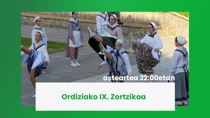 Gaur 22:00etatik aurrera Ordiziako Zortzikoa