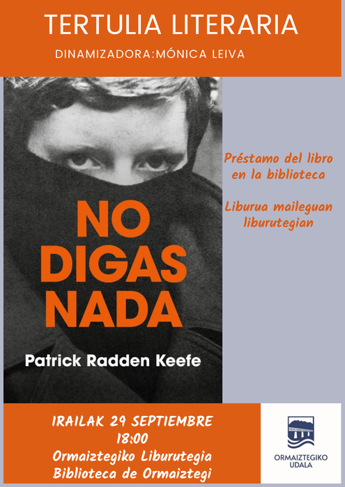 Literatura solasaldia. 'No digas nada'