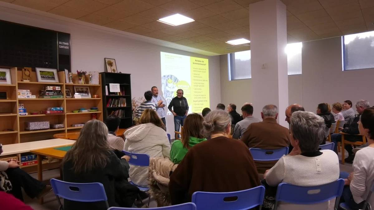 Biogas edo biometanizazioari buruzko hitzaldia eskaini dute, Ihurren aurreikusitako instalazioari buruzko zalantzak argitzeko