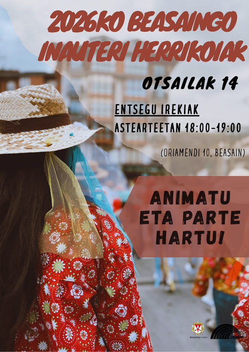 Badatoz 2026ko Beasaingo Inauteri herrikoiak