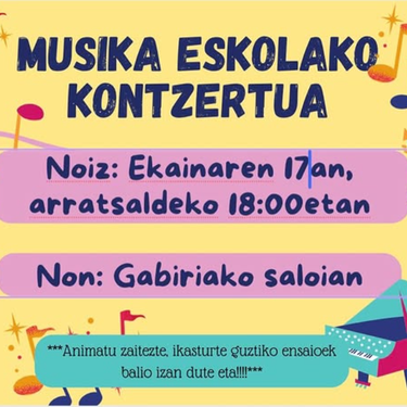 Musika Eskolako kontzertua