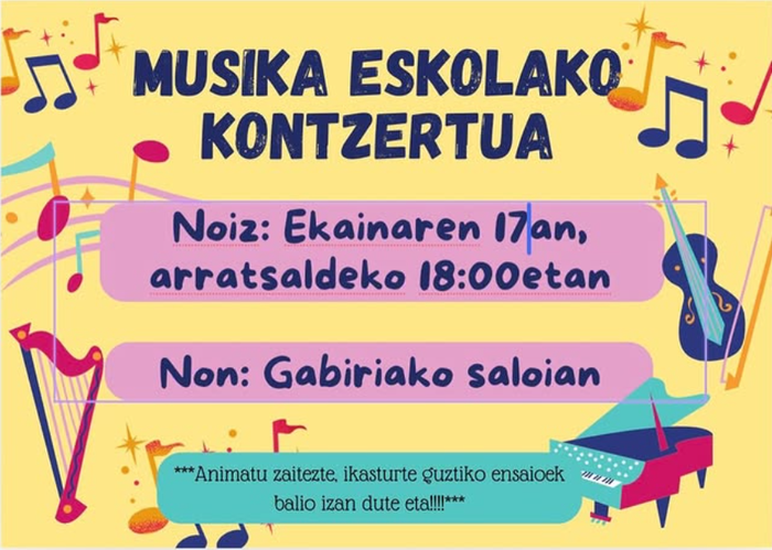 Musika Eskolako kontzertua
