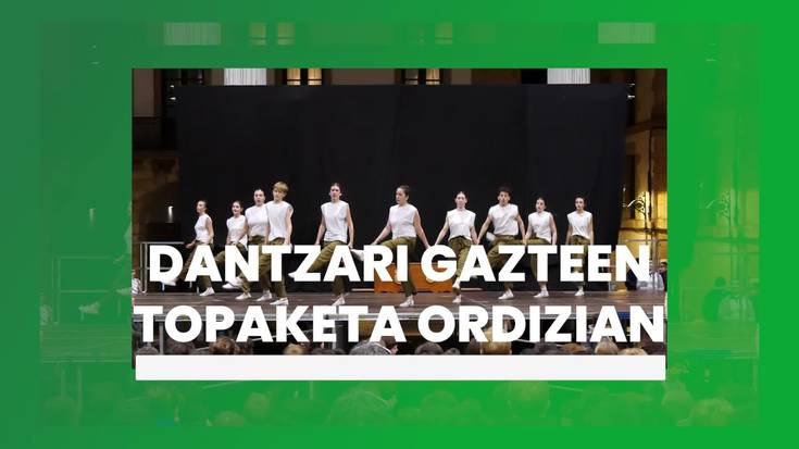 Dantzari gazteen topaketa Ordizian
