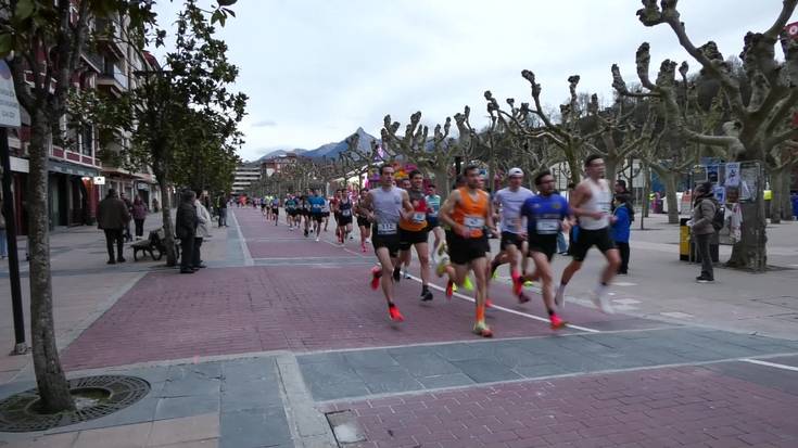 Etxeberria eta Nogales luzean, Unanue eta Agirrezabalaga mistoan, Beasaingo Herri Lasterketako azkarrenak