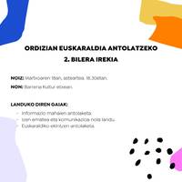 Euskaraldia antolatzeko bilera