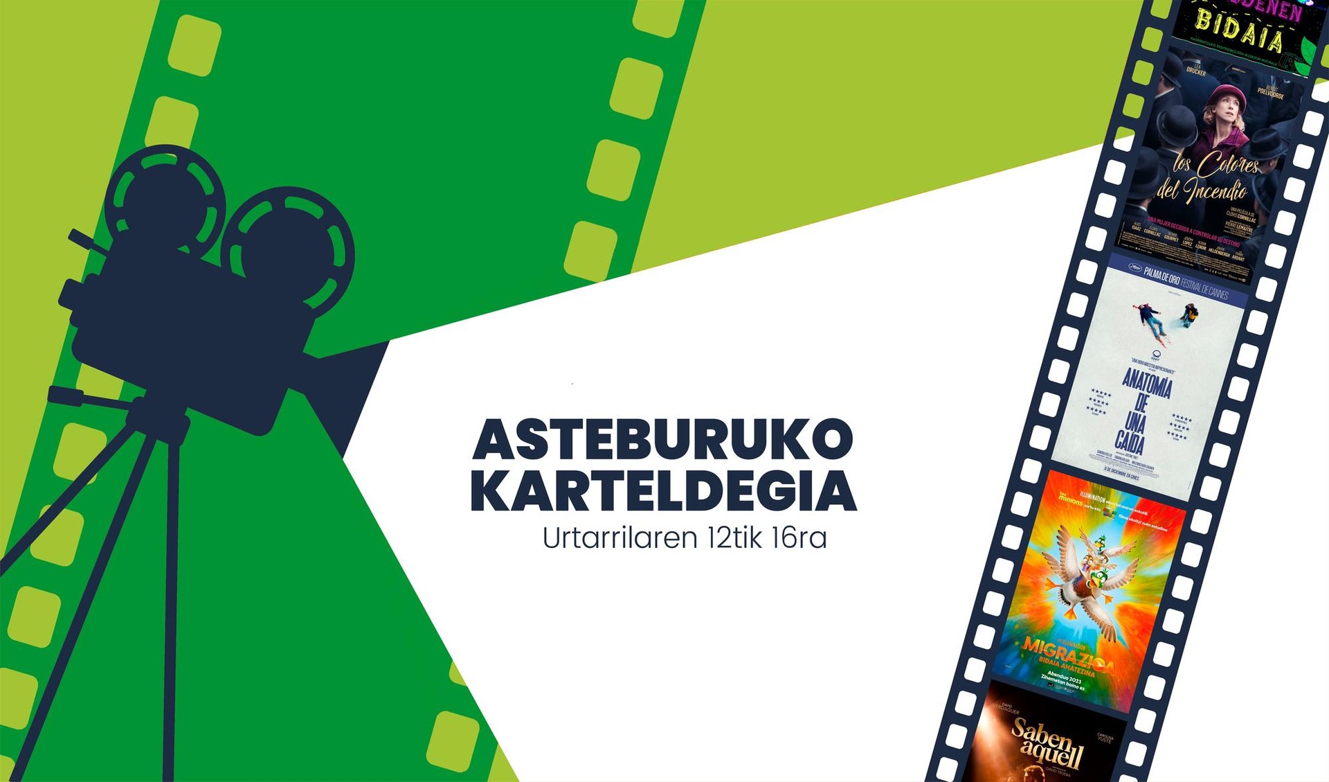 Asteburuko antzerki eta zinema karteldegia