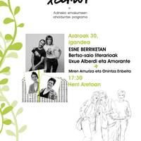 "Esne berriketan" bertso saio literario musikatua