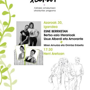 "Esne berriketan" bertso saio literario musikatua