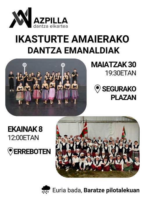 Ikasturte amaierako dantza emanaldia