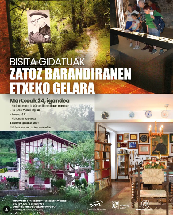Zatoz Barandiaranen etxeko gelara