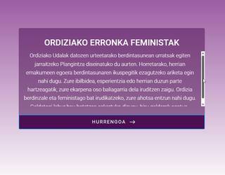 Abian da Ordiziako IV. Berdintasun Plana diseinatzeko herritarren parte-hartze prozesua