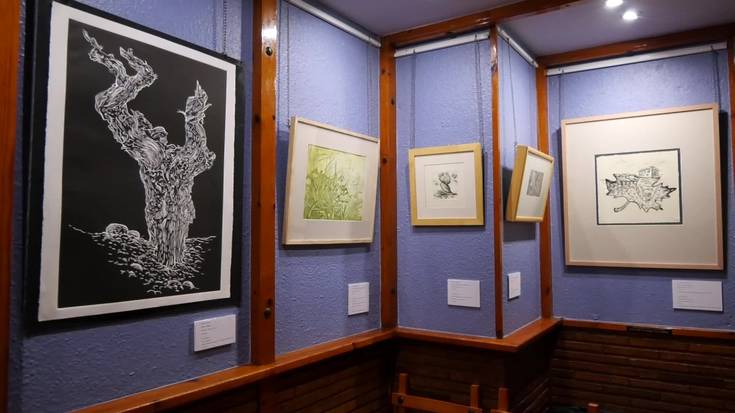 Gorka Larrañagaren “Grafikaz” erakusketa otsailaren 14ra arte Aterpe tabernan