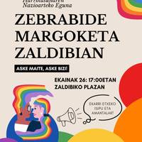 Zebrabide margoketa Zaldibian