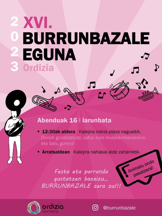 XVI. Burrunbazale Eguna