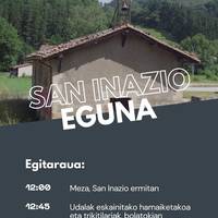 San Inazio eguna: meza eta hamaiketakoa