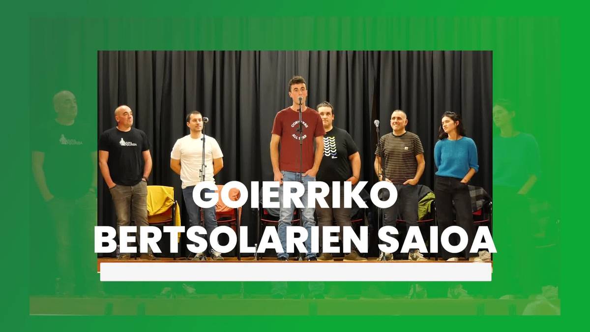 June Aiestaran, Aitor Sarriegi, Aratz Igartzabal, Eneko Araiztegi, Iban Urdangarin eta Iker Zubeldia izan dira aurtengo bertsolari gonbidatuak Idiazabalen