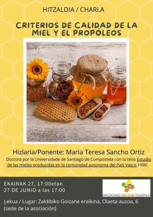 Cristerios de calidad de la miel y el propóleo