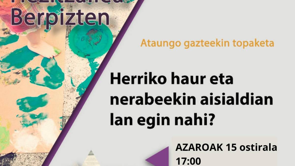 Aisialdi hezitzailea berpizten