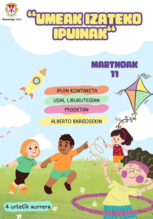 Ipuin kontaketa: "Umeak izateko ipuinak"