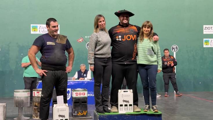 Gari Garmendiak Gipuzkoako Harri Handien txapelketa irabazi du