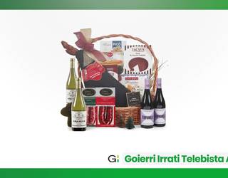 Otorduk eskainitako Gabonetako saskia