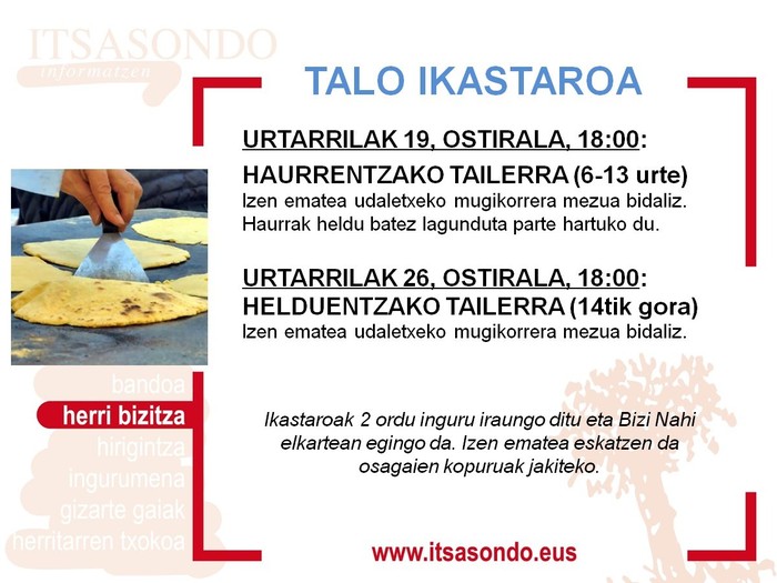 Talo ikastaroa