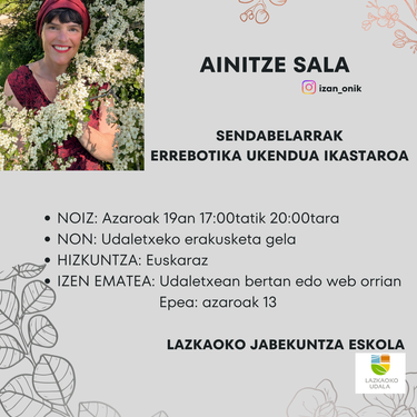 Sendabelarrak: errebotika ukendua ikastaroa