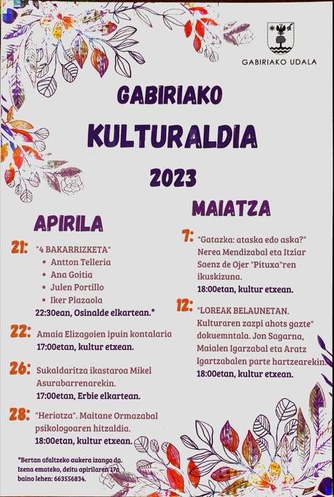 Gabiriako Kulturaldia 2023