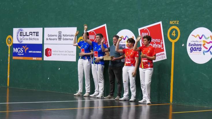 Emakumezkoen binakako txapelketaren finalerdiak ospatu dira Antzizar kiroldegian