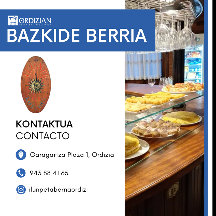 BAZKIDE BERRIA: ILUNPE TABERNA