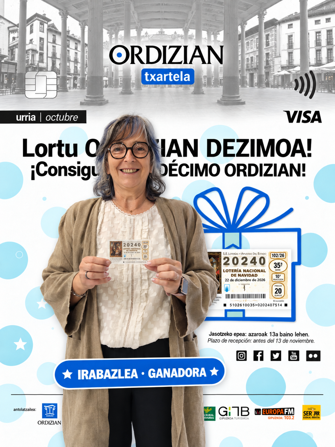 ORDIZIAN TXARTELAK SARIA DU!