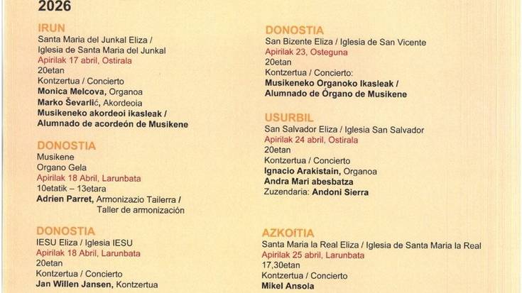 Gipuzkoako Organoak Plazara